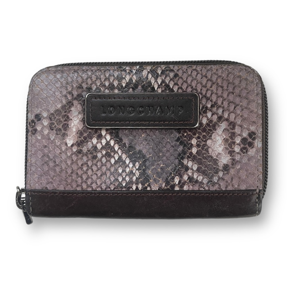 Longchamp snakeskin wallet